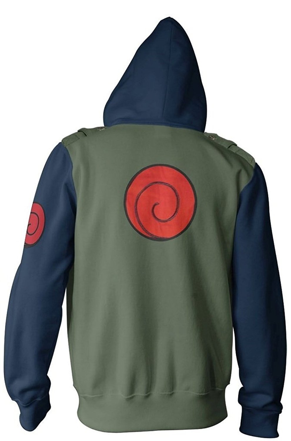 Naruto Kakashi Cosplay Military Adult Fleece Zip Up Hoodie Sweatshirt ...