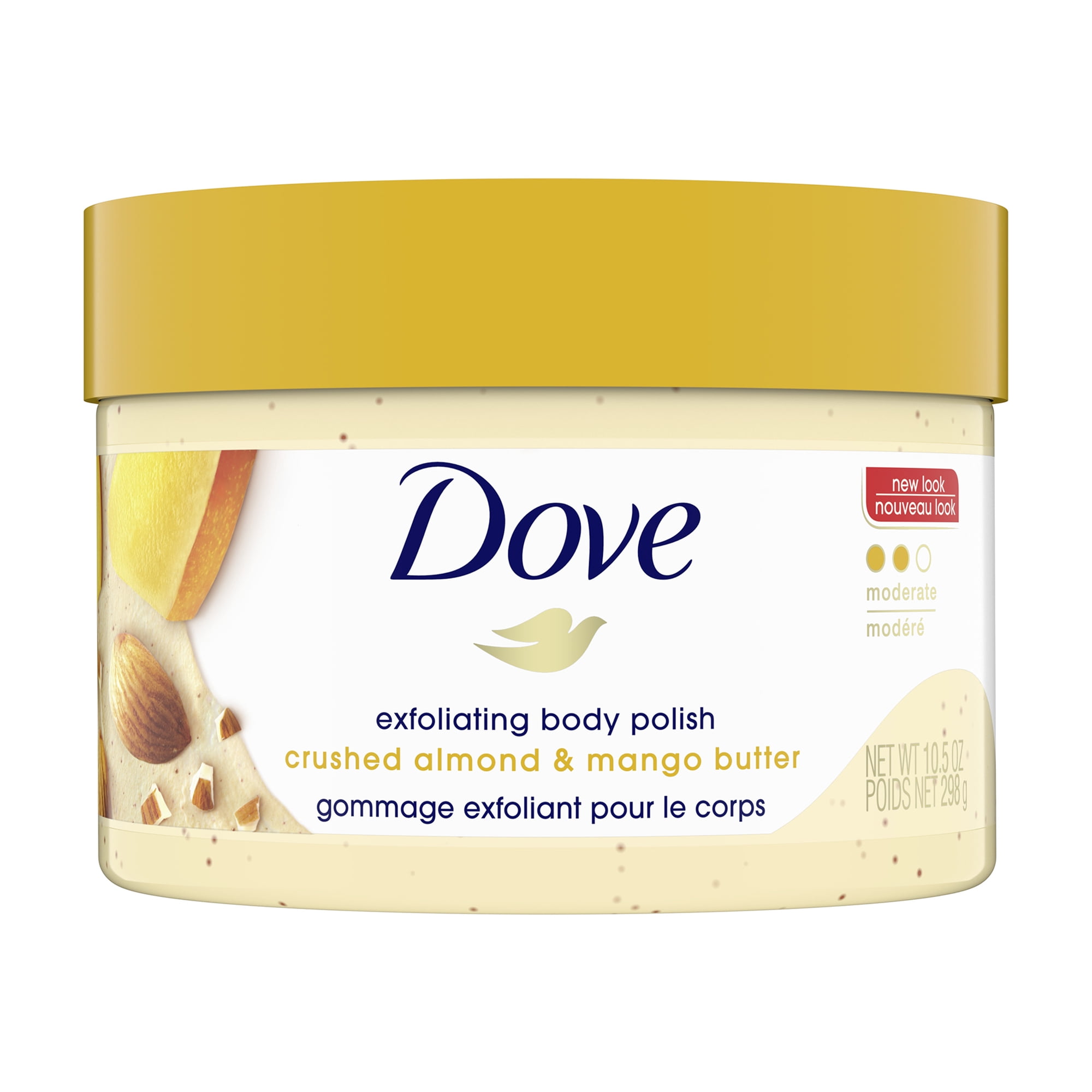Dove Exfoliating Body Polish Crushed Almond and Mango Butter 10.5 oz