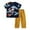 Dark Blue-1, variant on LRen Summer Outfits for Girls 12-14 Cartoon Print Short Sleeved Sports Suit Round Neck Fashion Summer 2pc Children's Suit Outdoor Casual Clothes,11-12 Years
