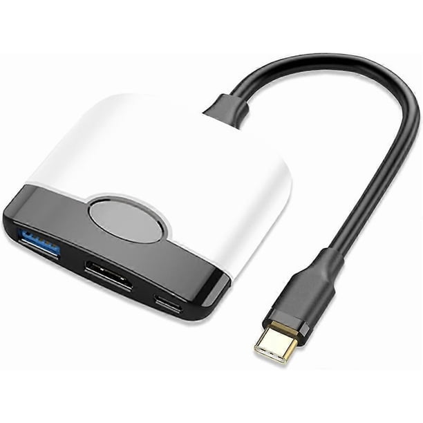 Portable Switch Dock with HDMI Adapter (Black and White), Travel Dock 3-in-1 Switch Docking Station Switch USB C to HDMI