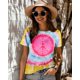 thumbnail image 4 of Camiseta MEESHEEP Peace Love Hippie con estampado vintage para mujer, 4 of 6