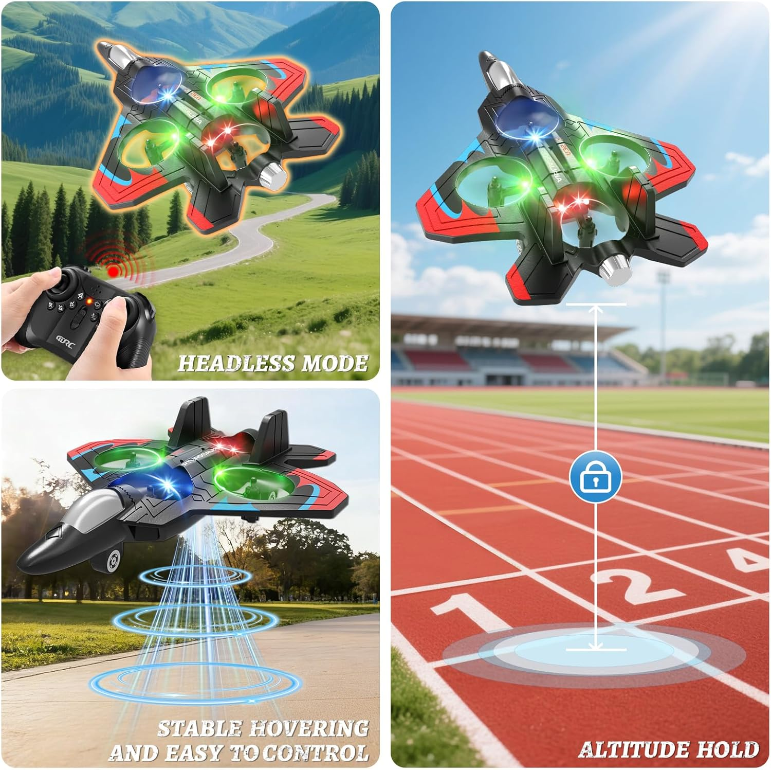 Foam Remote Control Airplanes RC Planes for Kids Adults, RC Airplane Fighter Jet with Light, 360° Flip Fighter Jet Toys, Stunt Roll, Airplane Toy Gifts for Kids Boys Brand: Tubokoro