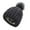 Dark Grey, variant on Winter Beanie Winter Knitted Beanie Hat With Faux Pom Warm Knit Cap Beanie Hats For Women