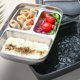 thumbnail image 3 of Cateissary Divisor Bento Box al aire libre térmico adultos Multi-rejillas contenedor de alimentos calefacción cajas de almacenamiento trabajador Mostrada Negro/3 rejillas, 3 of 6