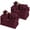 Burgundy, variant on Linen Flax Cloth Napkins Set of 24 Olive Green, 18x18 Inch | Easter Premium Cotton Linen Flax Lace Soft & Durable | Washable Ideal for Spring Basket Décor, Wedding, Kitchen, Everyday Use