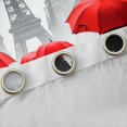 thumbnail image 4 of Homewish Valentine'S Day Theme Curtains Pack of 2 (42x84 Each),Paris Eiffel Tower Curtains Blackout,Red Gray Bedroom Curtains For Kids,Luxury Bedroom Decor, 4 of 6