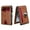 Brown, variant on Men's Minimalist Bifold Wallet with AirTag Slot & RFID - Pop-Up Holder (12 Cards+Cash), Carbon Fiber - Gift (AirTag Not Included) wallet men