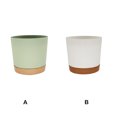 thumbnail image 4 of Kearding 4 macetas para flores, bandeja para plantas, suministros de jardín, decoraciones, macetas de 8 pulgadas, agujeros de drenaje, decoración de Jardín y Patio Blanco 8 pulgadas Kearding HA083860-04, 4 of 6