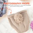 thumbnail image 2 of Newborn Baby Photography Props Infant Boy Knit Photo Outfits, 2 of 5