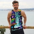 thumbnail image 6 of Fuzoiu New York City Print Men's Workout Tank Tops,Sleeveless Gym Shirt Quick Dry,Fitness Bodybuilding T-Shirt,Muscle Athletic Workout Tee-3X-Large, 6 of 7