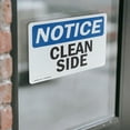 thumbnail image 4 of (2 Pack) Clean Side OSHA Notice Sign 14 Inch X 10 Inch Vinyl Label Decal Sticker Weather Resistant, UV Protected for Workplace, Business, and Construction Site, Made in the USA, 4 of 7