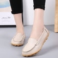thumbnail image 2 of Genuine Leather Shoes Woman Soft Boat shoes for Women Flats shoes Big size 35-44 Ladies Loafers Non-Slip Sturdy Sole, 2 of 5