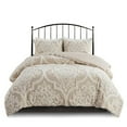 thumbnail image 3 of Witaxima King/Cal King 3 Piece Tufted Cotton Chenille Damask Duvet Cover Set, Multicolor, 104x92 Inches, Machine Washable, 3 of 14
