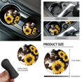 thumbnail image 6 of Uorisanigo Sunflower Print Car Seat Covers Full Set Car Accessories with Steering Wheel Cover,Car Seat Belt Cover,Car Vent Storage Easy to Install Car Interior Cover Soft Car Decor Gift for Her, 6 of 7