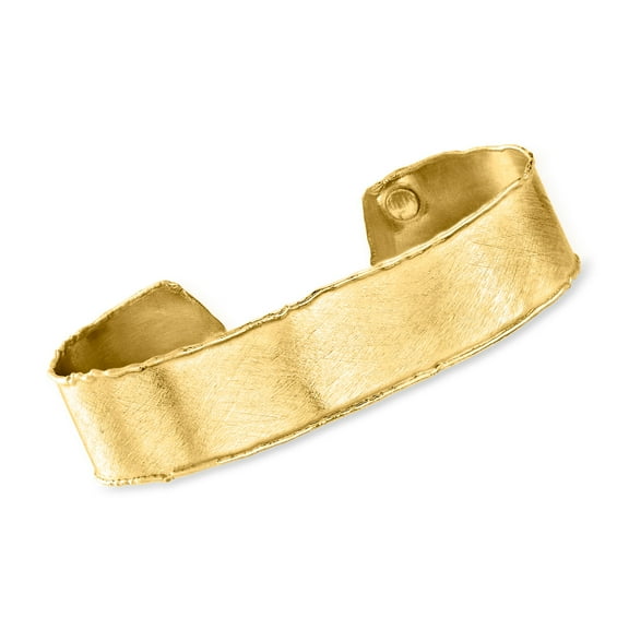 Ross-Simons Italian 18kt Gold Over Sterling Cuff Bracelet, Women's, Adult
