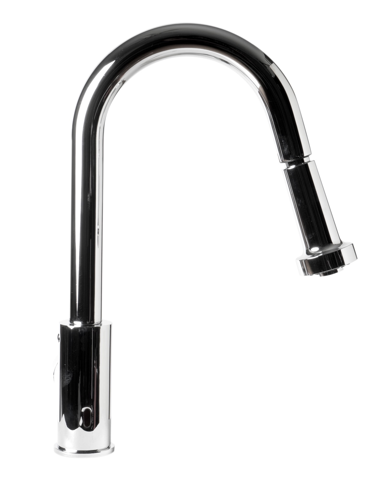ALFI Brand Polished Chrome Sensor Gooseneck Pull Down Kitchen Faucet