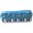 Light Blue, variant on harmtty Pencil Bag Large Capacity Wear Resistant Canvas Musical Note Print Pencil Organizer Pouch for Home,Dark Blue