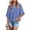 Blue, variant on Women Half Sleeve Loose Fit Top Casual Tunic Tops Elbow Sleeve Tees for Women Mid Length Sleeve Tops for Women Casual Shirts for Women Loose Tops for Women Basic Flowy Tops Blue 3XL