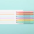 thumbnail image 3 of DEBGFS 6pcs Macaron Pastel Colors Highlighters  Big Capacity Chisel Tip Highlighter Fluorescent Marker pen for Coloring  Underlining  Highlighting  Journaling,none,one-size, 3 of 6