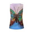 thumbnail image 5 of Picia Oil Painting Beautiful Butterfly Pattern Women's Workout Tank Top,Breathable Activewear,Slim Fit Athletic Top,Versatile Workout Moisture-wicking top-Small, 5 of 9