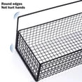 thumbnail image 4 of Wall-Mounted Iron Storage Basket, Rustic Kitchen or Bathroom Shelf for Spices, Toiletries, or Utensils, 4 of 6