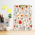 thumbnail image 6 of Wildflower Pattern 12.5x9in Clipboard, Durable Acrylic with Metal Clip and Wall Hook for Office or Classroom, 6 of 10