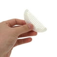 thumbnail image 3 of Unique Bargains 1 Pc Geometric Semicircle Wide Tooth Comb Colorful White Acetate Sheet, 3 of 5