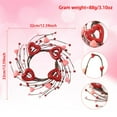 thumbnail image 2 of Valentine's Day Candle Ring Floral Centerpiece With Flickering LED Lights For Dinner Table Decorations And Home Party, 2 of 6