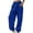 Blue, variant on frariair ​Plush Lined Warm Sweatpants For Women Elastic Cuff Winter Joggers With Side Pockets Outdoor Cold Weather Pants​ Blue