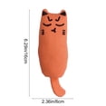 thumbnail image 3 of PoyoKee Interactive Cat Toys for Indoor Cats, 6" x 2.4" Real Catnip Small Soft Catnip Toys, Lightweight Puppy Essentials for Batting Carrying, Orange, 3 of 8