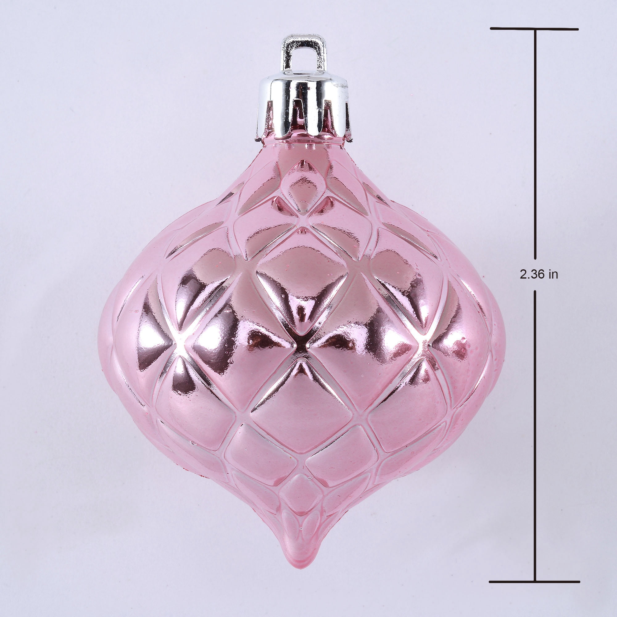Holiday Time 40 Count Shatterproof Ornaments- Pink