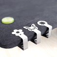 thumbnail image 4 of Pinzas para mantel con diseño de flores Oso de Fresa Juego de 8 Plateadas de Acero Inoxidable, 4 of 5