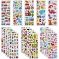 thumbnail image 1 of 3D stickers for kids ages 2 to 4, 24 stickers for kids, over 550 animals, sea creatures, dinosaurs and more, 1 of 5