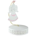 thumbnail image 2 of Roman Pink Ribbon Porcelain Angel Ornament With Hanger and Base #46721G, 2 of 2