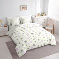 thumbnail image 2 of Manfei Minimalist Stars 7-Piece Twin Bedding,Sprinkle Print Bedding Comforter Set,Gray Purple,Light Gray Reversible, 2 of 7