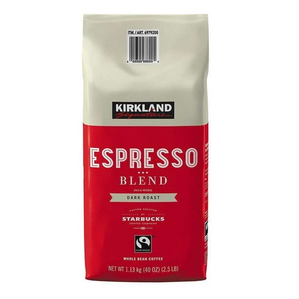 Kirkland Signature Espresso Blend Whole Bean Coffee, Dark Roast, 2.5