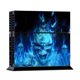 thumbnail image 3 of Calcomanía de consola a prueba de agua para PS4 4 Console 2 Controller Sticker (calavera azul, 3 of 7