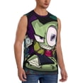 thumbnail image 2 of Cartoon Invader Zim Men's Tank Top Lightweight Summer Sleeveless Tee Shirt Muscle Tank Tops Workout T-Shirts Casual Athletic Undershirts, 2 of 7