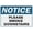 Warning Sign 3, variant on Notice Please Smoke Downstairs Sign Outdoor, Uv Printed Rust Free Aluminum 8"x12" In,Yard Sign For Home, Business, Driveway Alert