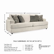 Signature Design by Ashley Soletren Queen Sleeper Sofa in Stone