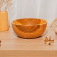 thumbnail image 4 of Round Teak Wood Bowl - Jumbo 4-Pack, 4 of 5