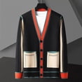 thumbnail image 1 of Cárdigans para mujer, suéter de gran tamaño con cuello en V, prendas de punto holgadas, cárdigan de punto informal con una hilera de botones, prendas de vestir, chaquetas informales de invierno, 1 of 5