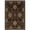 Green And Black, variant on 6 x 9 ft. Oriental Power Loom Stain Resistant Area Rug, Multi Color