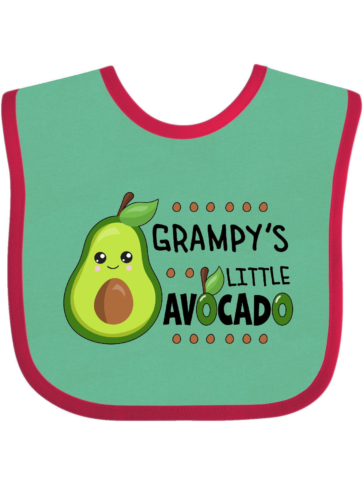 Grampy's Little Avocado with Cute Baby Avocado Baby Bib
