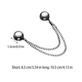 thumbnail image 7 of Multi-Function Magnetic Clothing Clips,3PCS Long Chain Round Magnetic Snap,Multifunctional T-Shirt Hem Shortened Magnetic Suction Seamless Snap (Gray), 7 of 7