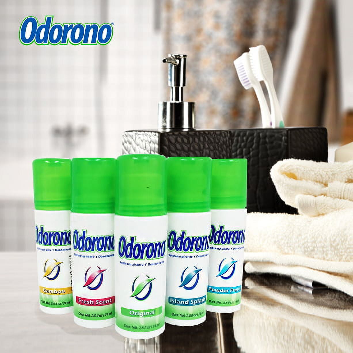Odorono Sensitive Skin Powder Sensual Roll on Deodorant & Antiperspirant 2.5 oz