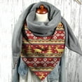 thumbnail image 4 of Womens Warm Scarf Christmas Print Button Soft Wrap Casual Scarves Shawls, 4 of 6