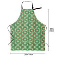 thumbnail image 3 of Zufioo 60s and 70s Style Print Adult Waterproof Apron, Cooking Apron, Flower Arranging and Painting Apron-Adjustable Straps, with Pockets, Kitchen Supplies-One Size, 3 of 9
