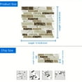 thumbnail image 6 of DEWOO 10 Sheets Peel and Stick Tile Backsplash, Stick on Wall Tiles, Self Adhesive Tile Sticker for Kitchen Backsplash and Bathroom(12"x12",Brown Marble), 6 of 11