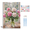 Glass Vase, variant on Paint by Numbers Kit Adults - Framed Window Aster Vase DIY Oil Paintings Colorful Floral Canvas Art Painting Kits for Beginners Family Friends Holiday Craft Artwork Home Wall Decor